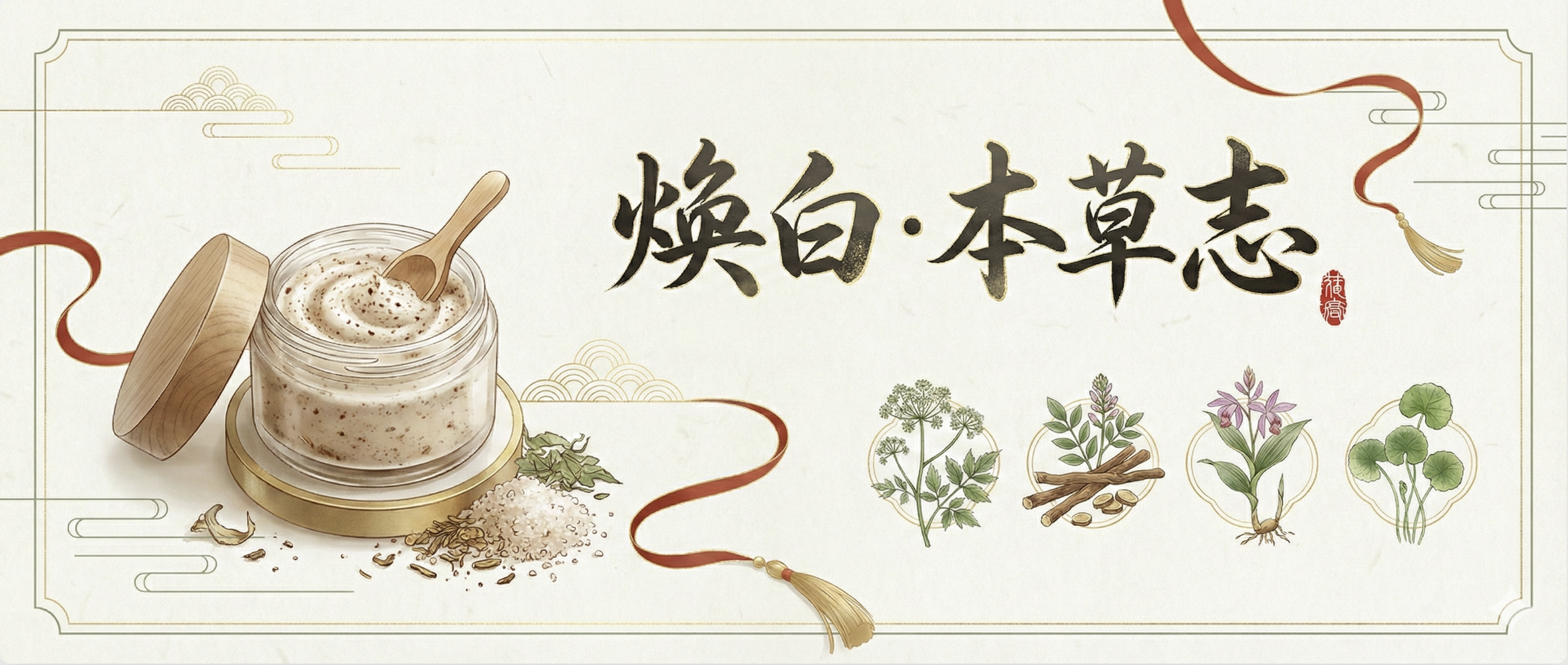 焕白·本草志 产品宣传海报